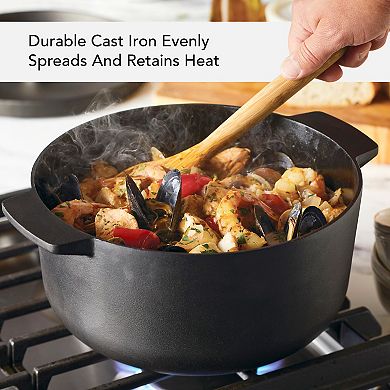 KitchenAid 6-qt. Seasoned Cast-Iron Dutch Oven / Casserole