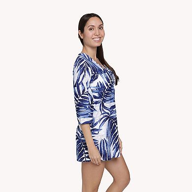 Women's Portocruz Lace-Up Swim Cover-Up Tunic