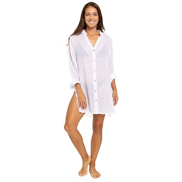 Women's Portocruz Big Shirt Swim Coverup