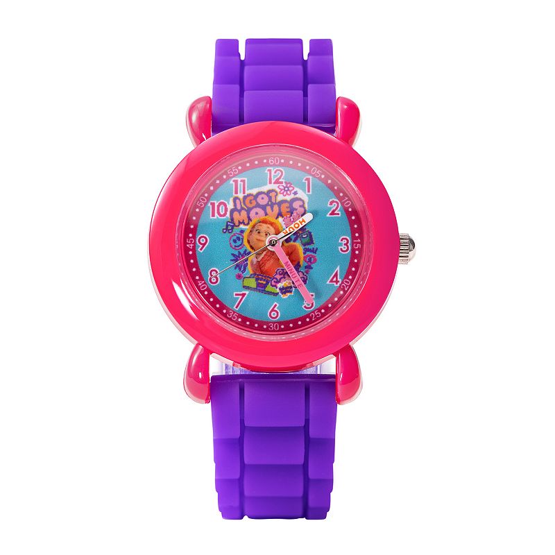 Disney's Turning Red Kids' Meilin Lee Pink Plastic Time Teacher Watch - WDS001146, Girl's, Size: Medium, Purple