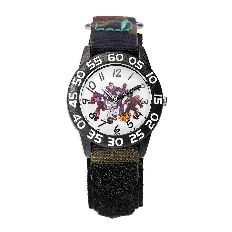 Disney's Lightyear Kids' Black Plastic Time Teacher Watch, Boy's, Size: Medium