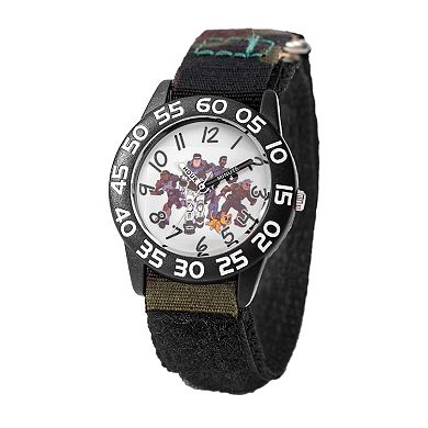Disney's Lightyear Kids' Black Plastic Time Teacher Watch