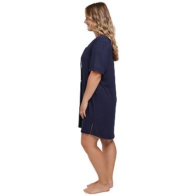 Plus Size Portocruz Lace Up Swim Cover-Up Tunic