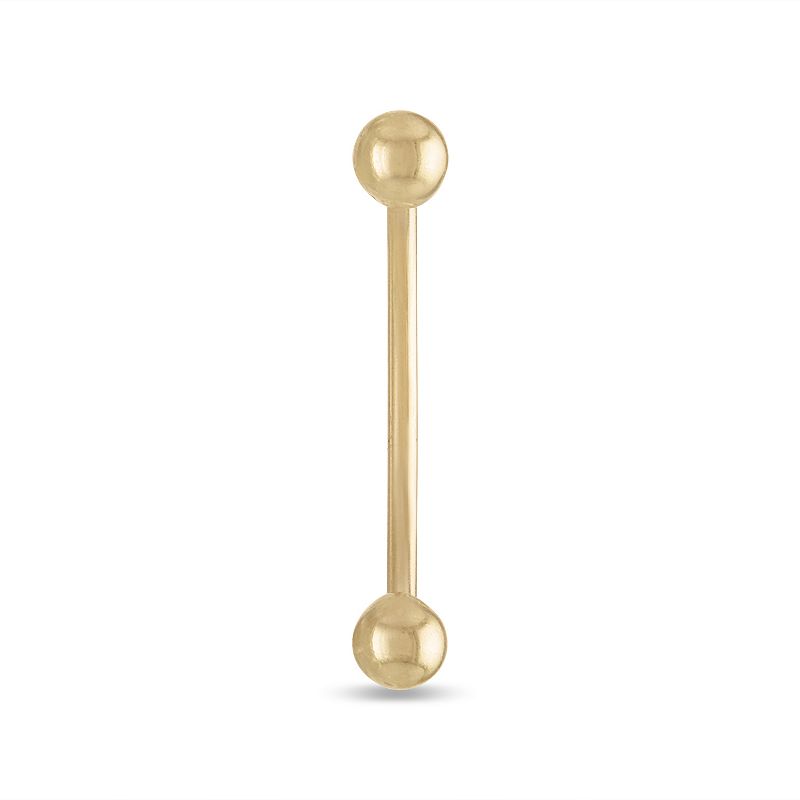 39525458 Amella Jewels 10K Gold Belly Ring With Bar, Womens sku 39525458