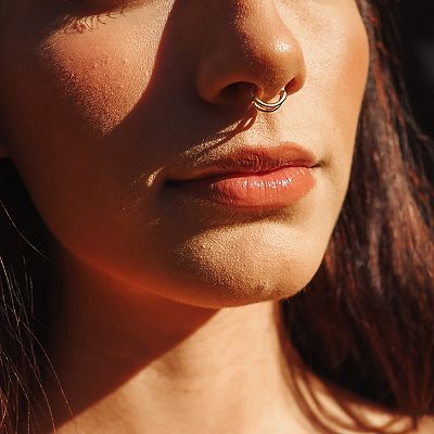 Amella Jewels 10k Gold Septum Nose Ring