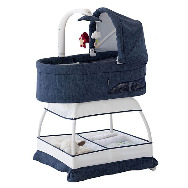 TruBliss Sweetli Nurture Bassinet - Denim Melange