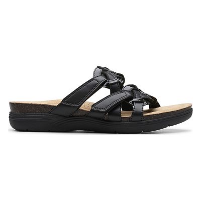 Clarks® April Rae Women's Flat Sandals Woven Slip-On Comfort Sandals