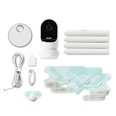 Support Babyphone Momcozy Support Mural Pour Babyphone Owlet Cam 2 / Cam Smart - Flexible à 360°, Fixation Murale Stable - Installation Facile