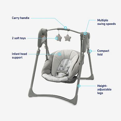 Graco Slim Spaces Compact Baby Swing