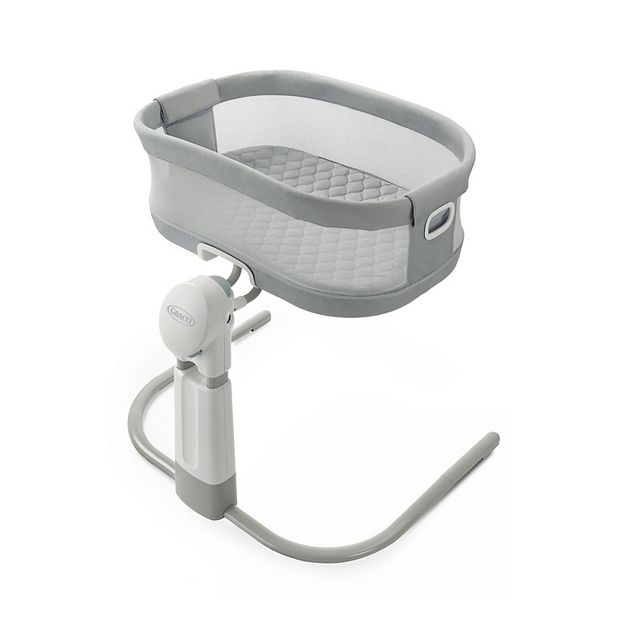 Bassinet with outlet motion