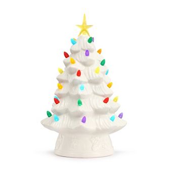Mr Christmas Nostalgic White Christmas Tree Table Decor