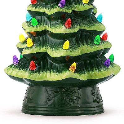 Mr Christmas Nostalgic Green Christmas Tree Table Decor