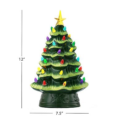 Mr Christmas Nostalgic Green Christmas Tree Table Decor