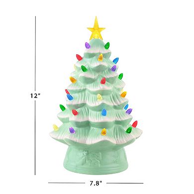 Mr Christmas Nostalgic Seafoam Christmas Tree Table Decor