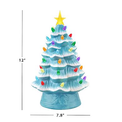 Mr Christmas Nostalgic Light Blue Christmas Tree Table Decor