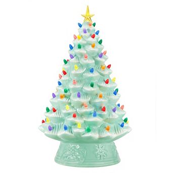 Mr Christmas Nostalgic Seafoam Christmas Tree Floor Decor