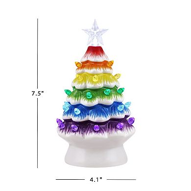 Mr Christmas Rainbow Christmas Tree Table Decor