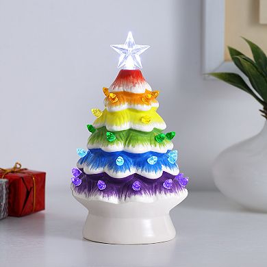 Mr Christmas Rainbow Christmas Tree Table Decor