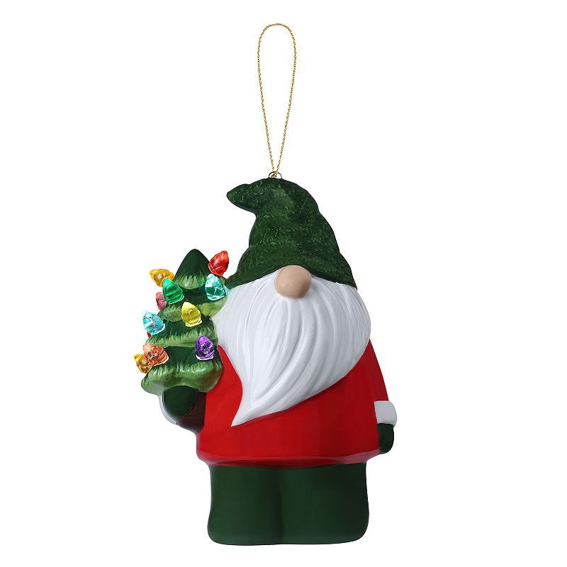 Mr Christmas Mini Nostalgic Gnome Christmas Ornament, Green