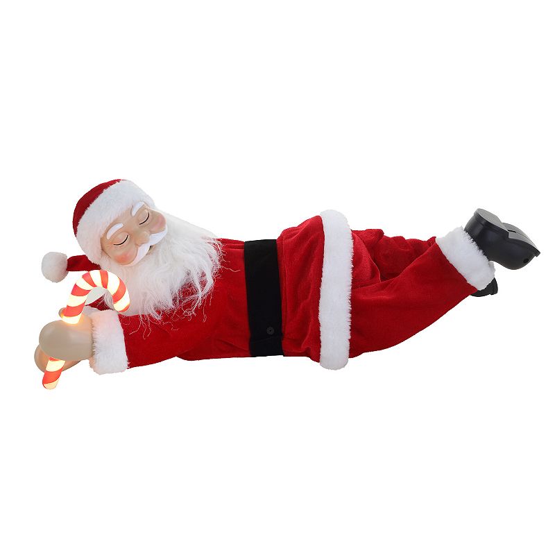 30107831 Mr Christmas Sleeping Santa Table Decor, Red sku 30107831