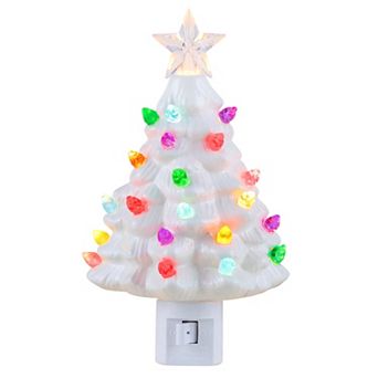 Mr Christmas Nostalgic White Christmas Tree Night Light