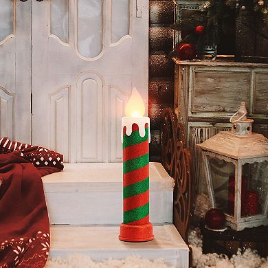 Mr Christmas LED Striped Candle Floor Decor