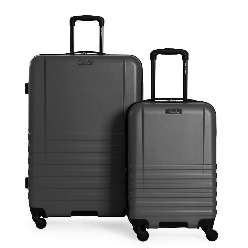 Ben Sherman Hereford 2-Piece Hardside Spinner Luggage Set, Grey, 2 Pc Set