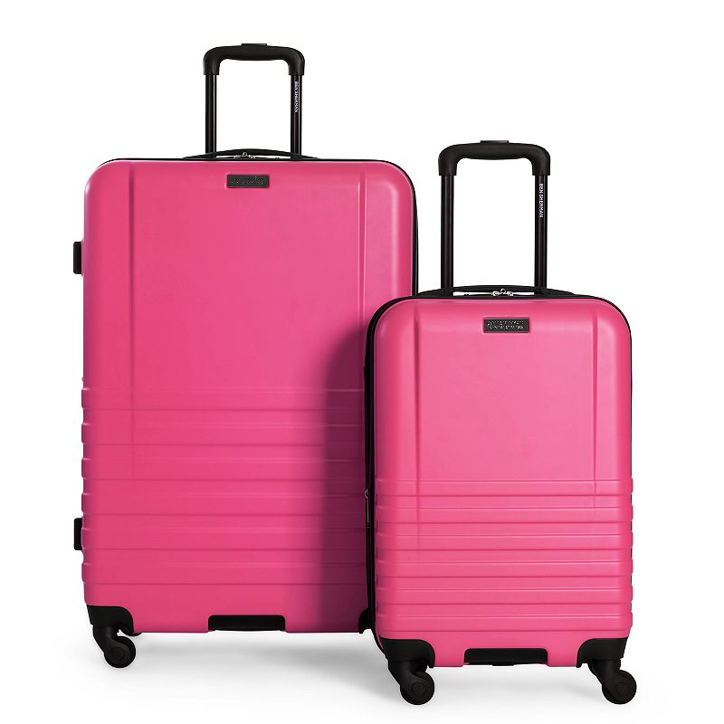 Ben Sherman Hereford 2-Piece Hardside Spinner Luggage Set, Light Pink, 2 Pc