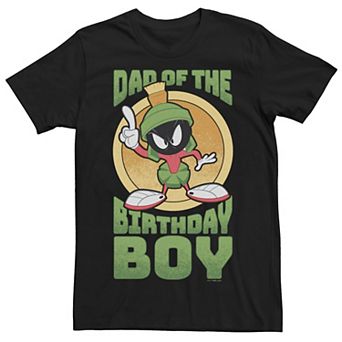 Men's Looney Tunes Marvin The Martian Dad Birthday Boy Tee