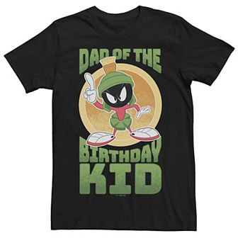 Men's Looney Tunes Marvin The Martian Dad Birthday Kid Tee