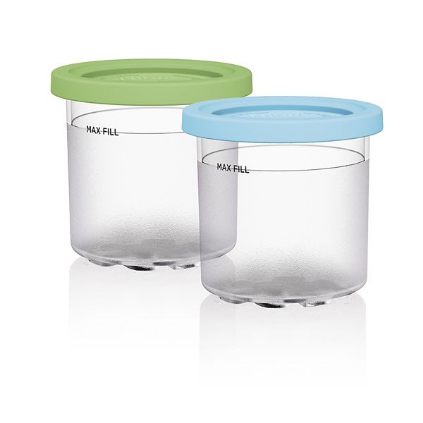 Benewid Creami Pints and Lids - 4 pack, Creami Pint Containers Compatible  with Ninja Ice Cream Makers NC301 NC300 NC299AMZ CN305A CN301CO Series,  16oz