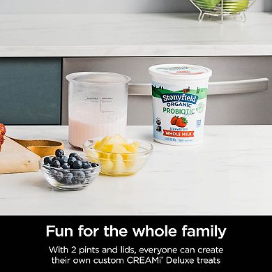 Ninja CREAMi Pints and Storage Lids - 2 Pack Set