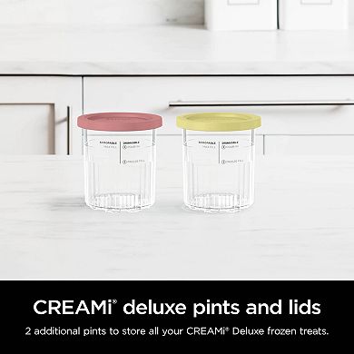 Ninja CREAMi Pints and Storage Lids - 2 Pack Set
