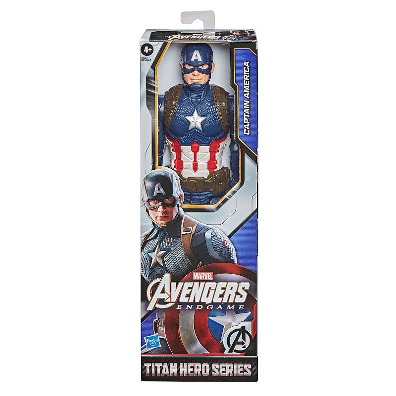 Marvel Avengers Titan Hero Captain America Action Figure by Hasbro