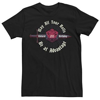 Men's Wizards Of The Coast Dungeons & Dragons Natural 20 Birthday Tee