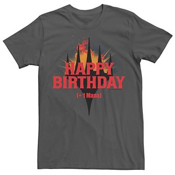 Men's Magic the Gathering Planeswalker Symbol "+1 Mana" Happy Birthday Tee