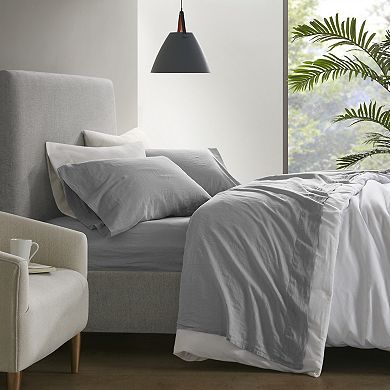 Madison Park Linen Blend Sheet Set with Pillowcases or 2-pack Pillowcase Set