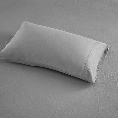 Madison Park Linen Blend Sheet Set with Pillowcases or 2-pack Pillowcase Set