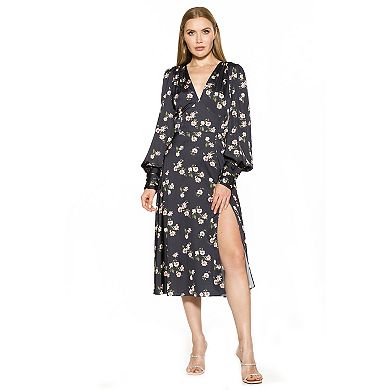 Women's ALEXIA ADMOR Daria Sweetheart Blouson Sleeves Midi Dress