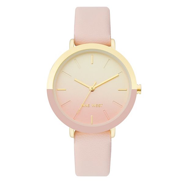 Nine West Women's Two Tone Degrade Dial Watch - Pink Ombre