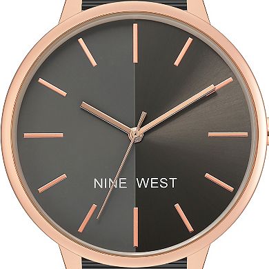 Nine West Women's Two Tone Mesh Watch