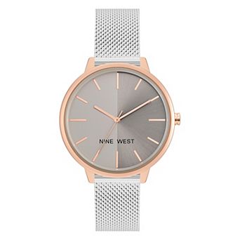 Nine West Women's Two Tone Mesh Watch