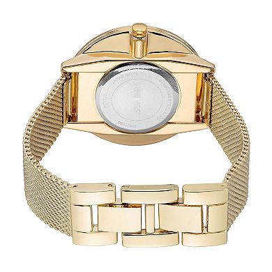 Nine West Women's Split Dial Mesh Watch