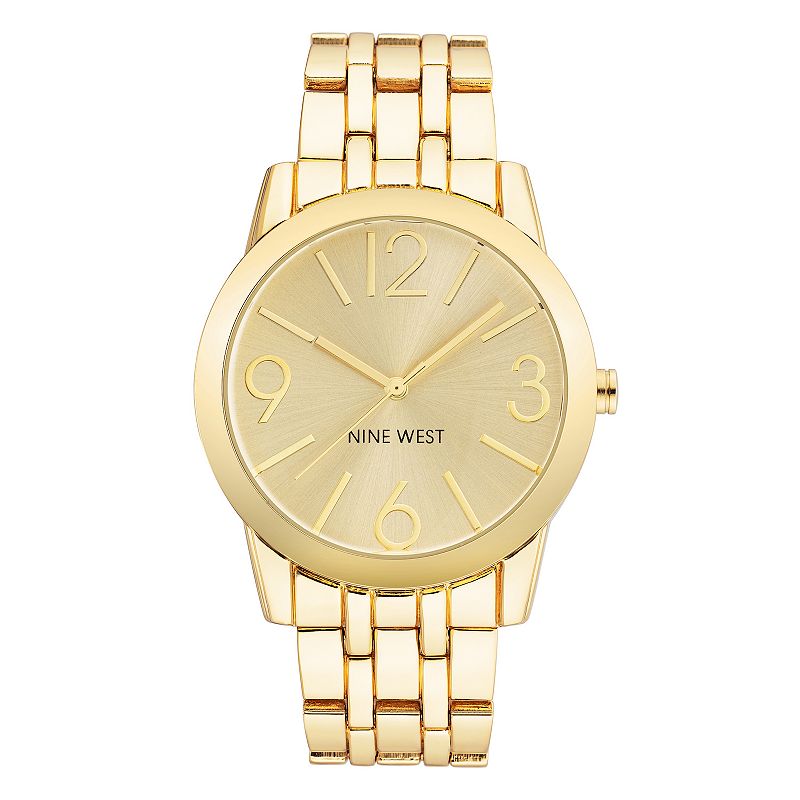 Nine West Women's Gold-Tone Dress Watch, Size: Medium