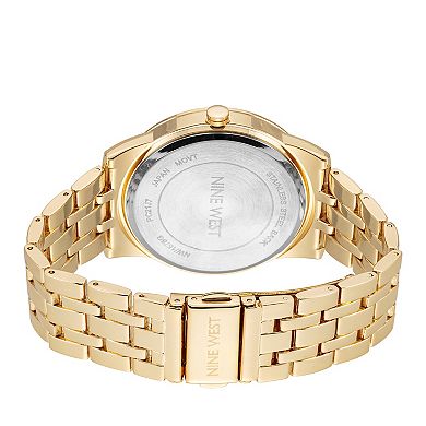 Nine West Women's Gold-Tone Dress Watch