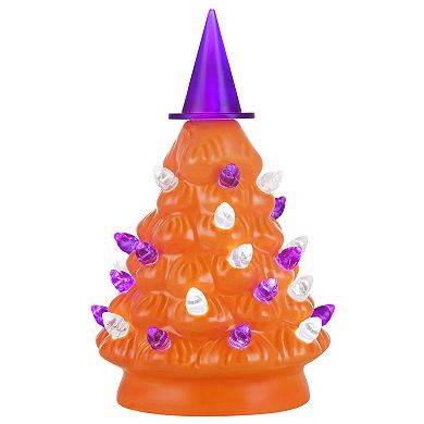 Mr. Halloween Witch Hat Halloween Tree Table Decor 2-piece Set