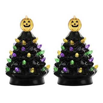 Mr. Halloween Festive Halloween Tree Table Decor 2 pc Set