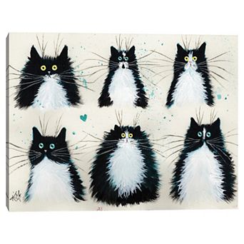Masterpiece Tuxedo Cats Canvas Wall Art