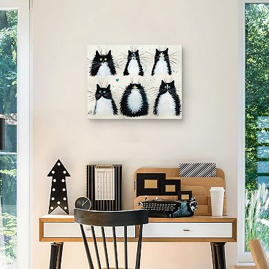 Master Piece Tuxedo Cats Canvas Wall Art