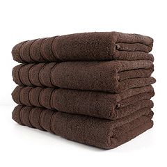 KAFTHAN Textile Fishbone Turkish Cotton Bath Towels (Set of 4),  59Lx35Wx0.5H - Kroger